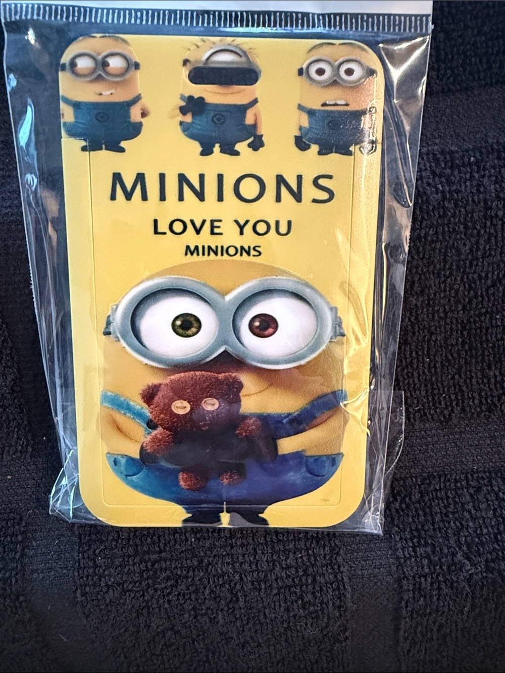 Yellow Minions Kids Card Holder - Love You Design